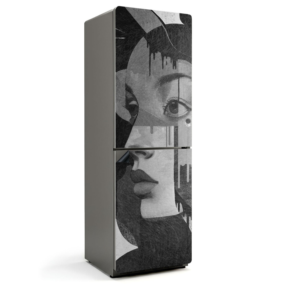 Magnet na ledničku Abstraktní obraz dámy
