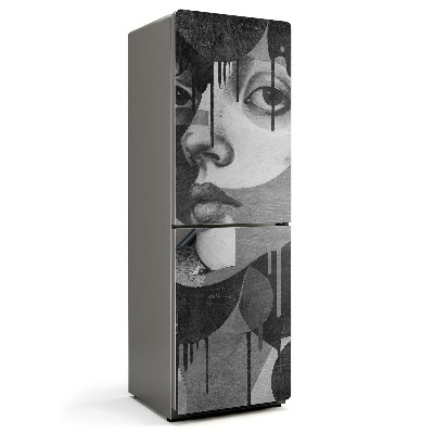 Magnet na ledničku Abstraktní obraz obličeje