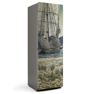 Magnet na ledničku Loď mezi mořskými vlnami