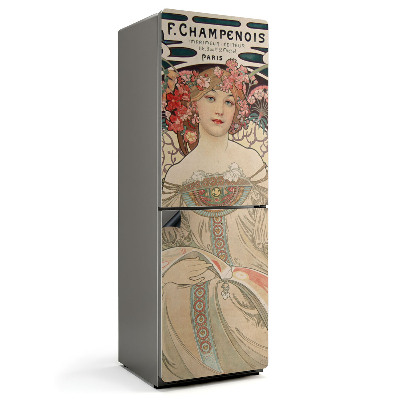 Magnet na ledničku Portrét ženy od Alfonse Muchy