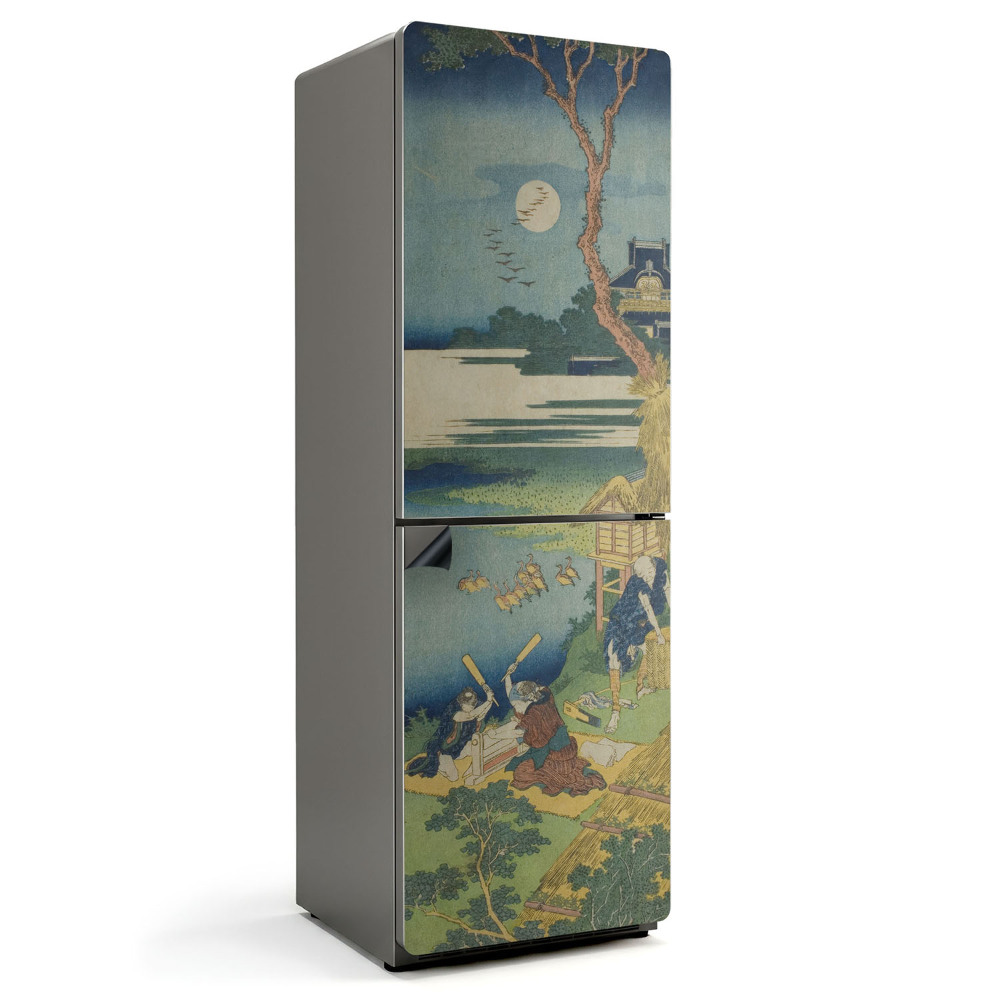 Magnet na ledničku Japonský dřevorytový vzor