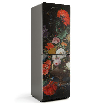 Magnet na ledničku Květinová sada ve skleněné nádobě