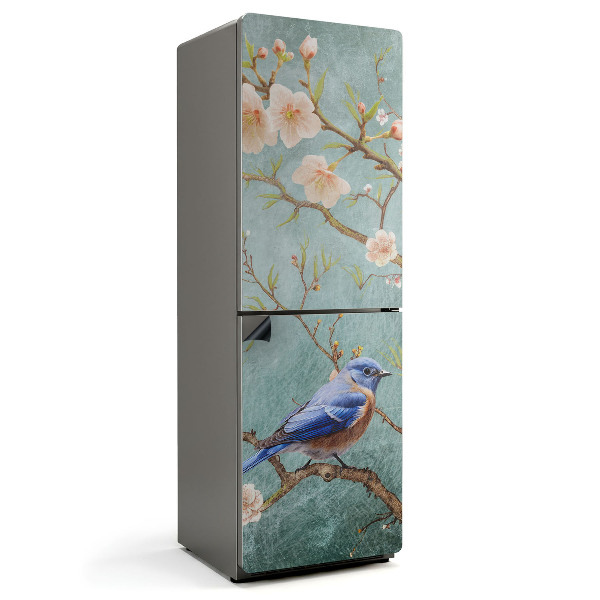 Magnet na ledničku Květinové ptáky na větvi