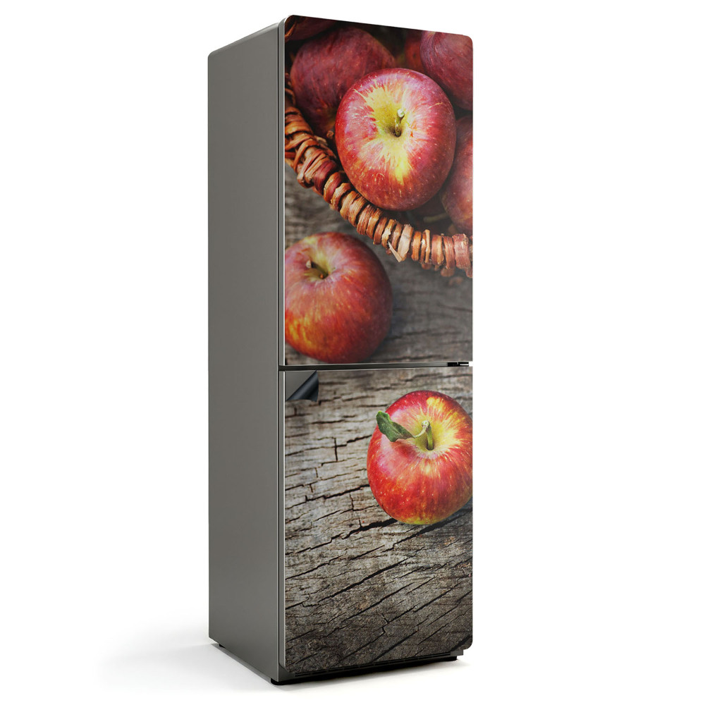 Magnet na ledničku Jablka v pleteném košíku