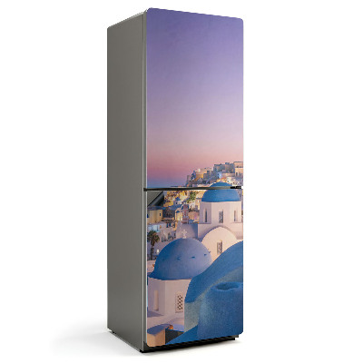 Magnet na ledničku Santorini krajina