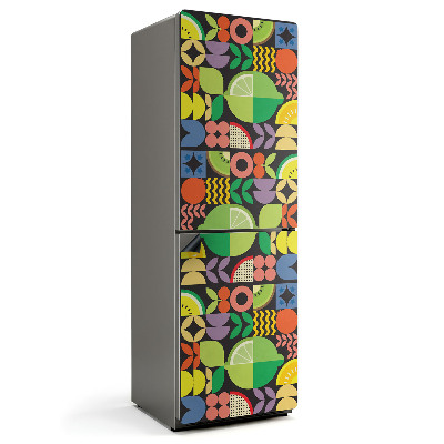 Magnet na ledničku Geometrie ovoce v barvách