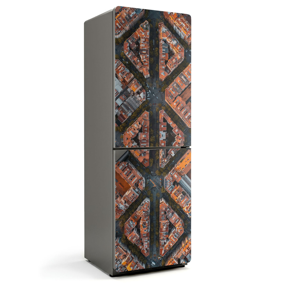 Magnet na ledničku Architektonický pohled z ptačí perspektivy