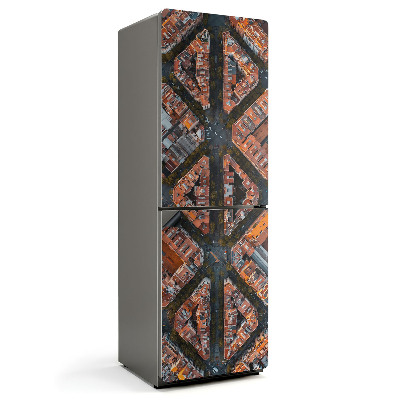 Magnet na ledničku Architektonický pohled z ptačí perspektivy