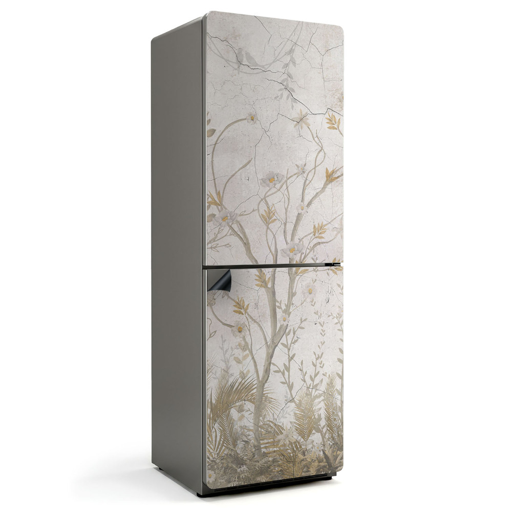 Magnet na ledničku Zelený motiv s větvemi