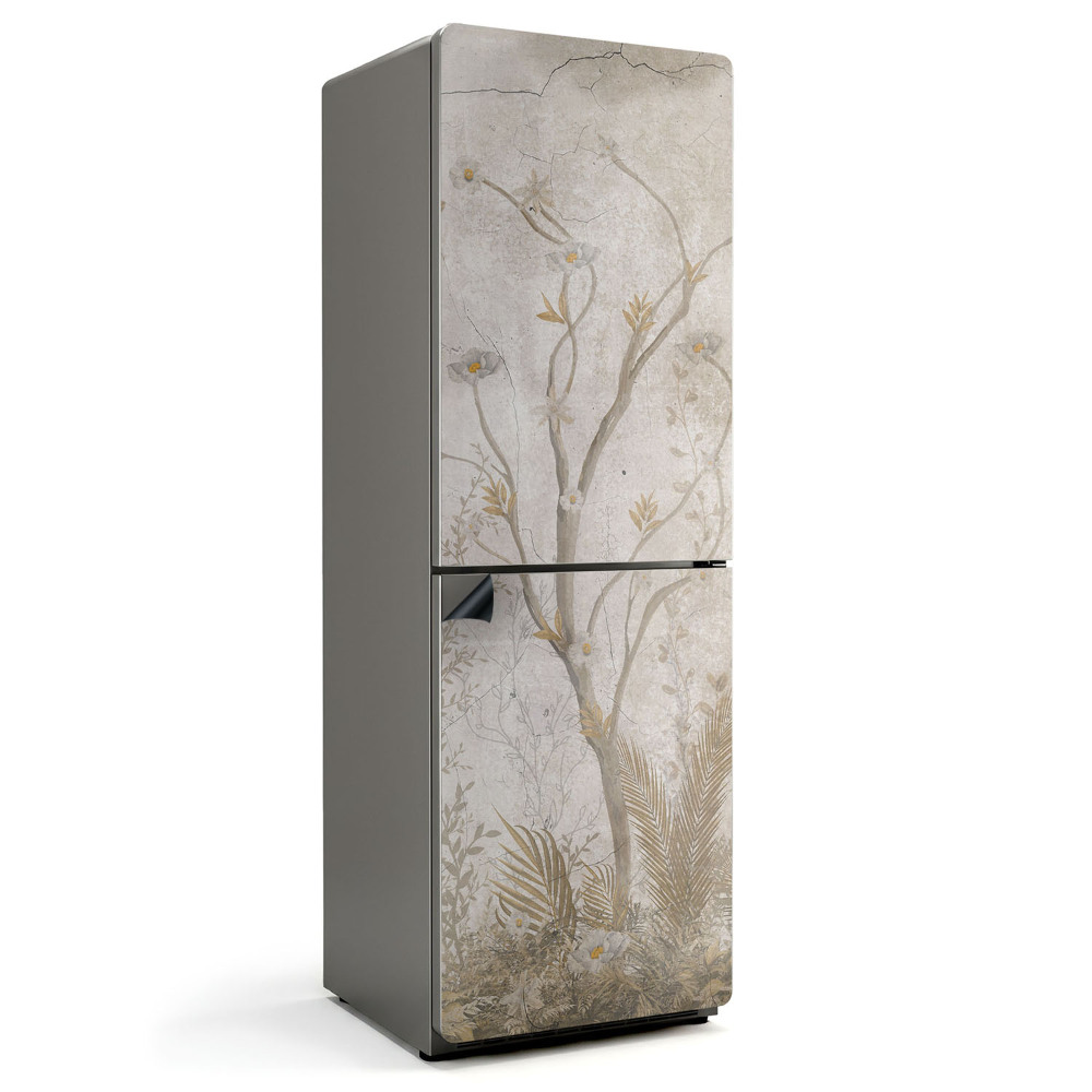 Magnet na ledničku Motiv větví a květin