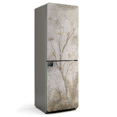 Magnet na ledničku Motiv větví a květin