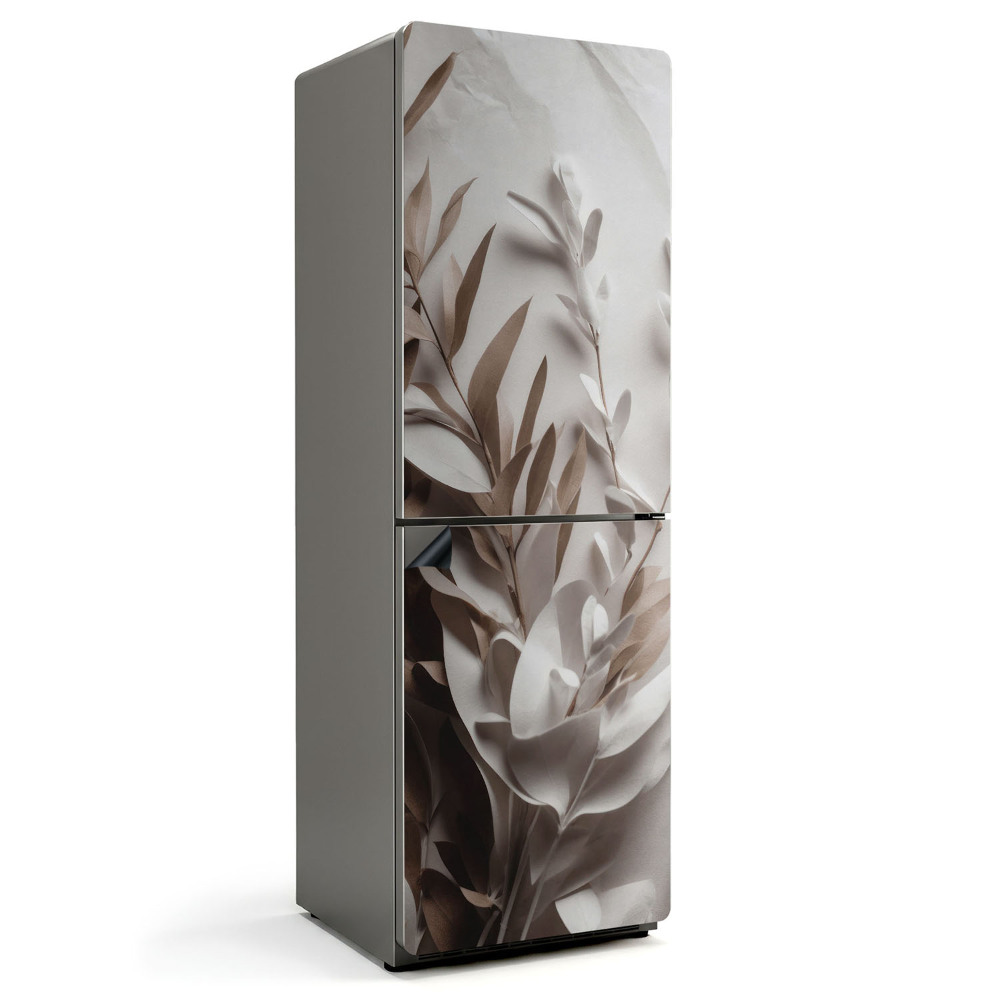 Magnet na ledničku Papírové listy v jemném vzoru