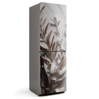 Magnet na ledničku Papírové listy v jemném vzoru