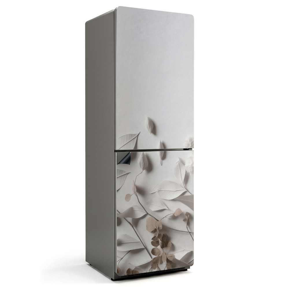 Magnet na ledničku Jemné motivy listů a květin