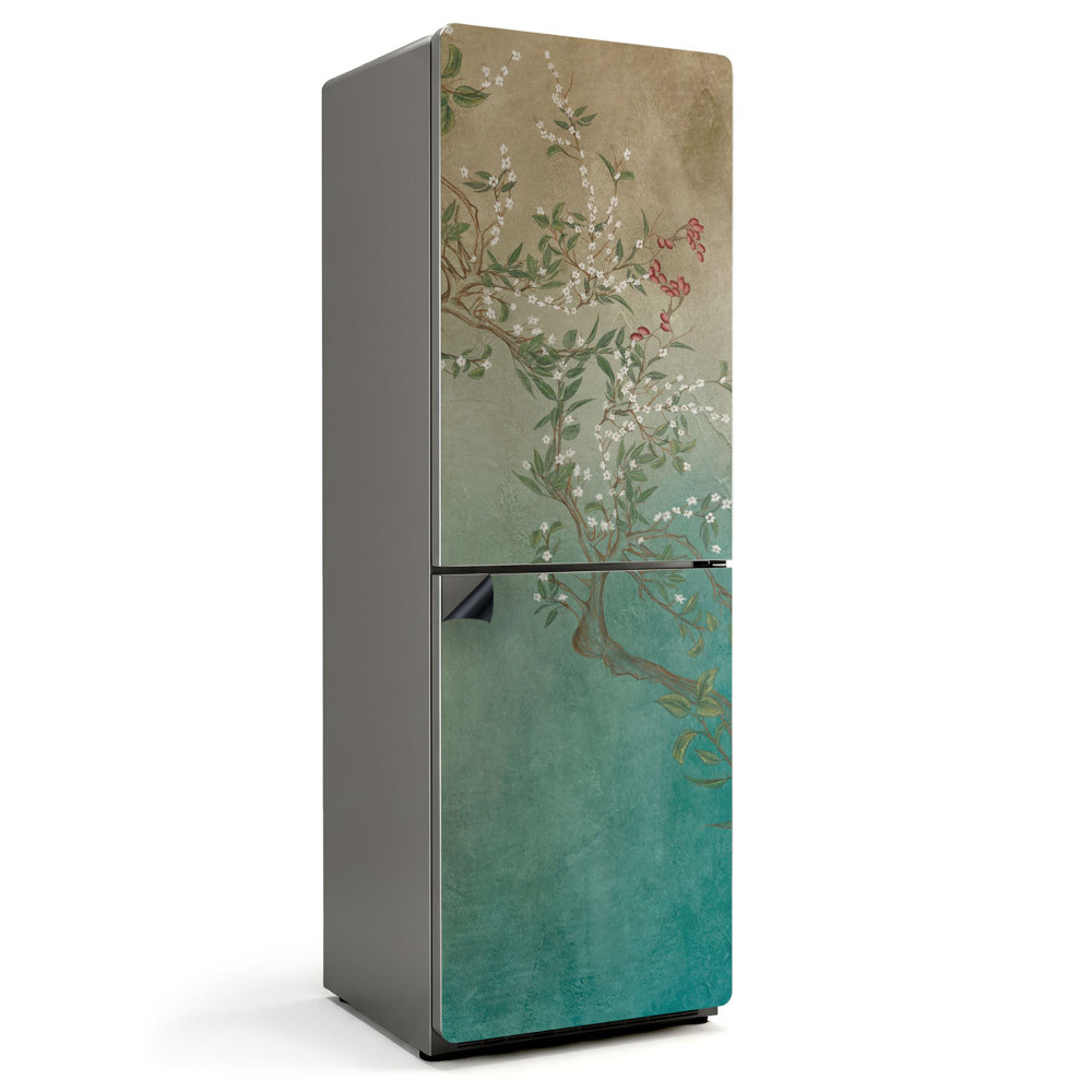 Magnet na ledničku Květinový vzor na pozadí