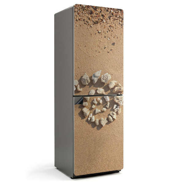 Magnet na ledničku Přírodní spirálový vzor z kamenů