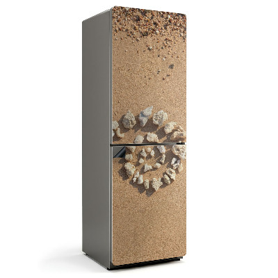 Magnet na ledničku Přírodní spirálový vzor z kamenů