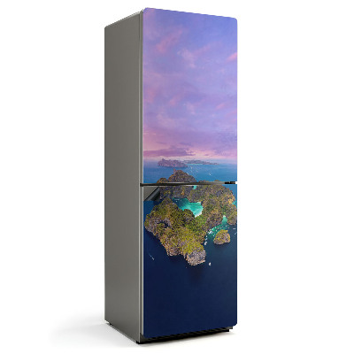 Magnet na ledničku Tropická krajina s lagunou