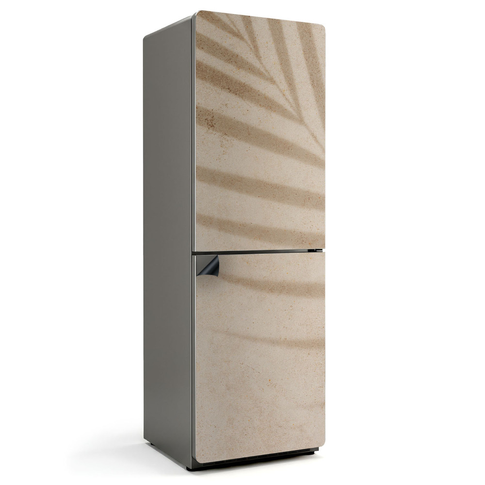 Magnet na ledničku Stíny listí na písčitém pozadí