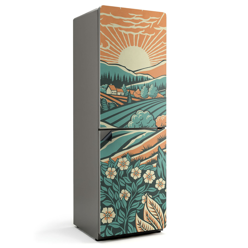 Magnet na ledničku Východní paprsky na louce