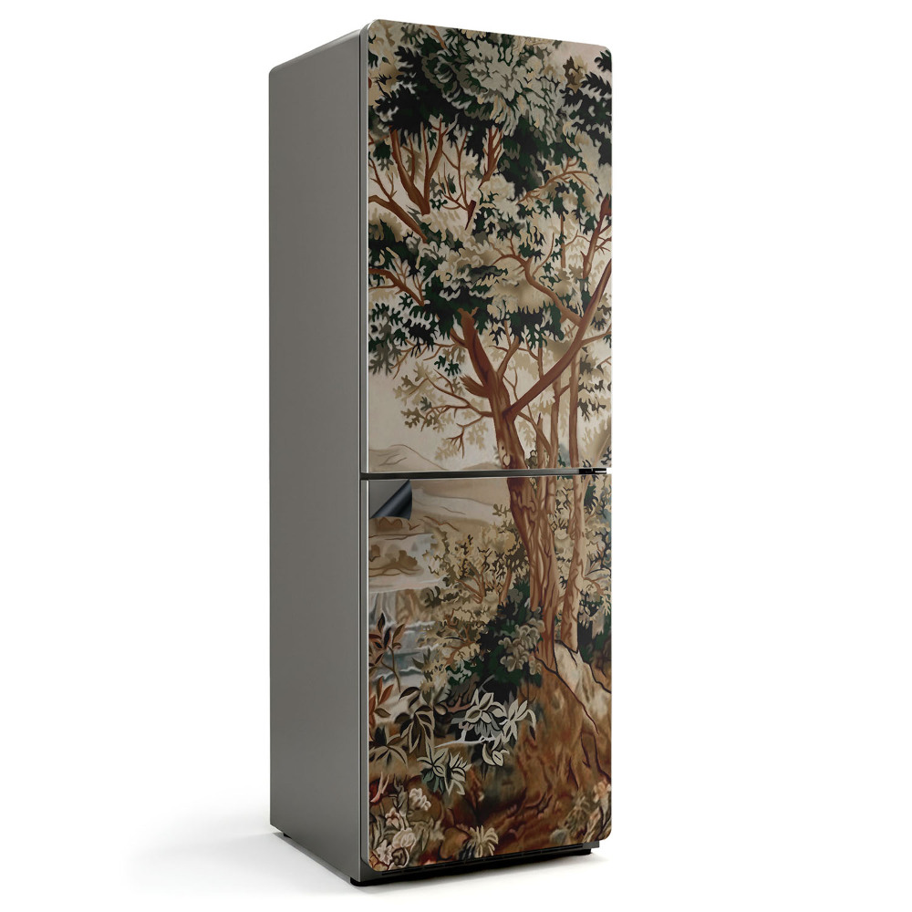 Magnet na ledničku Zelená krajina se stromy