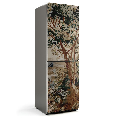 Magnet na ledničku Zelená krajina se stromy