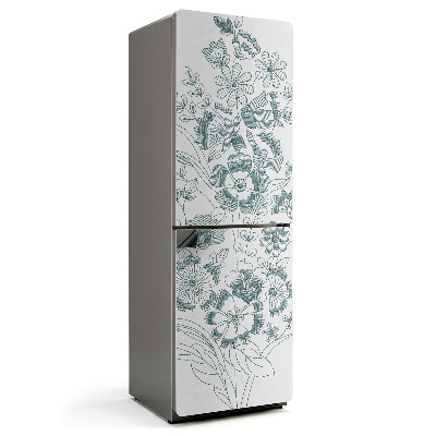 Magnet na ledničku Květinový vzor s propracovanými detaily