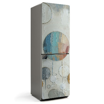 Magnet na ledničku Abstraktní malba kruhů