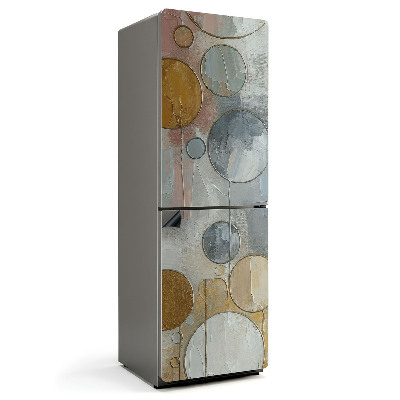 Magnet na ledničku Abstraktní umělecké kruhy