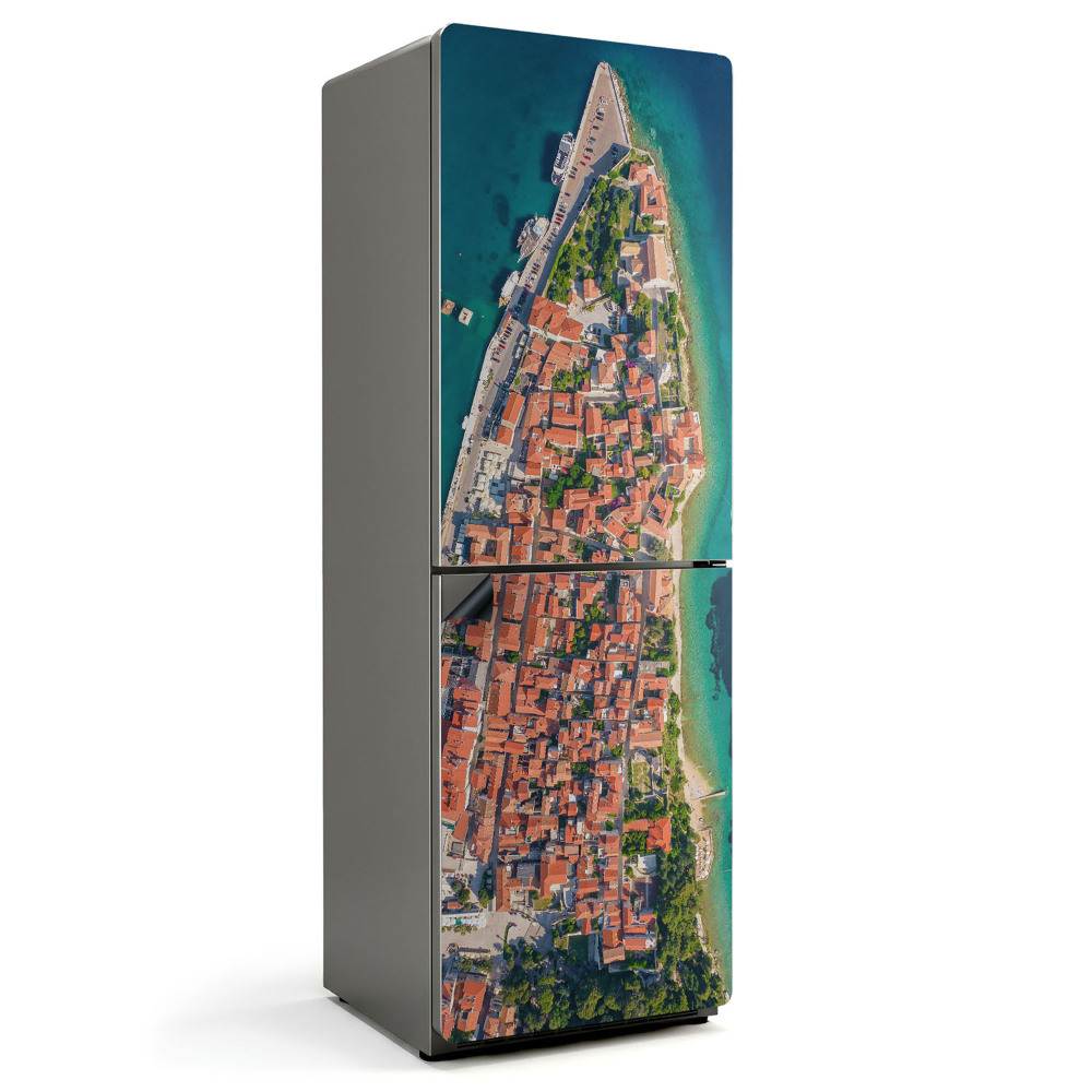 Magnet na ledničku Pohled na poloostrov z ptačí perspektivy