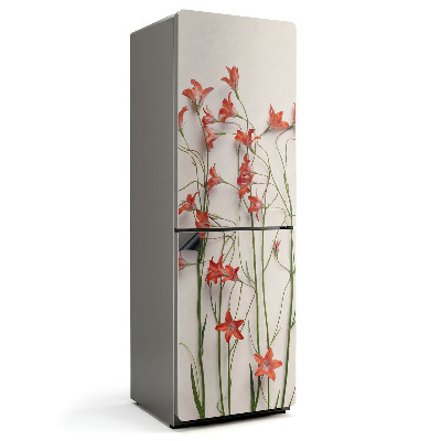 Magnet na ledničku Květinový vzor ve vertikálním uspořádání