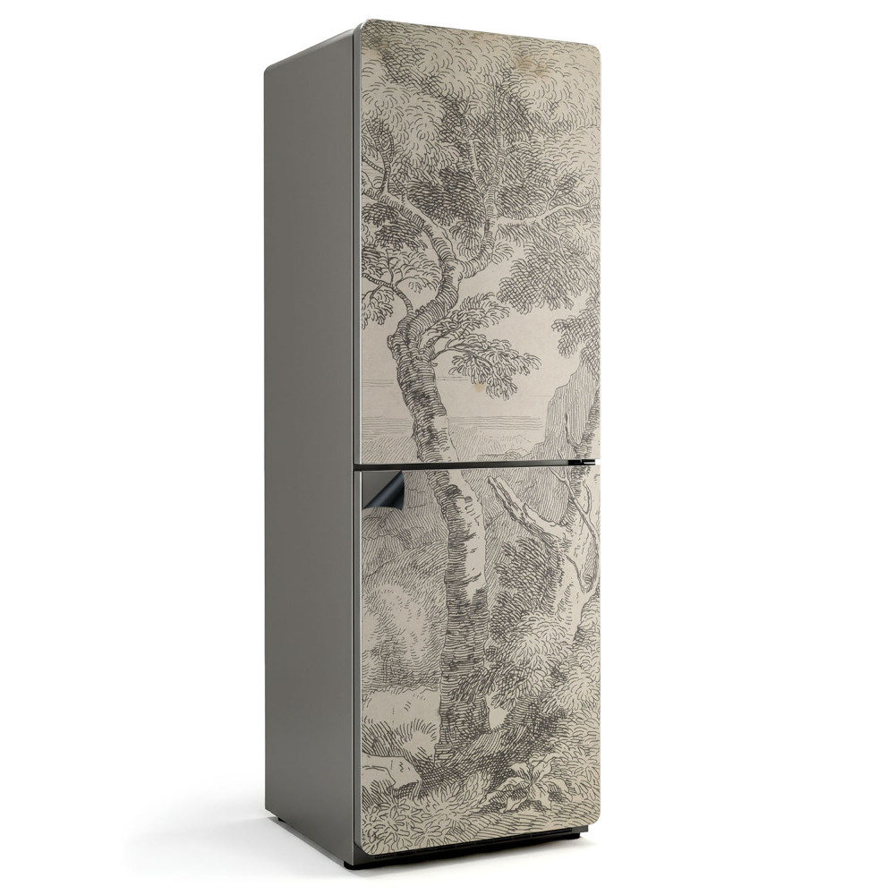 Magnet na ledničku Náčrt stromu v archaickém stylu