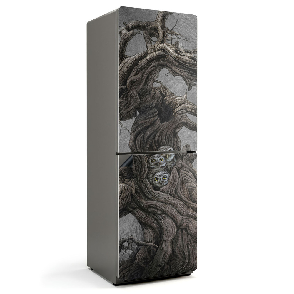 Magnet na ledničku Sovy v lesním úkrytu