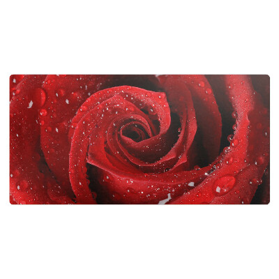 Pracovní podložka na stůl Růže s kapkami vody