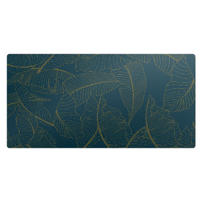 Pracovní podložka na stůl Listy na tmavém pozadí