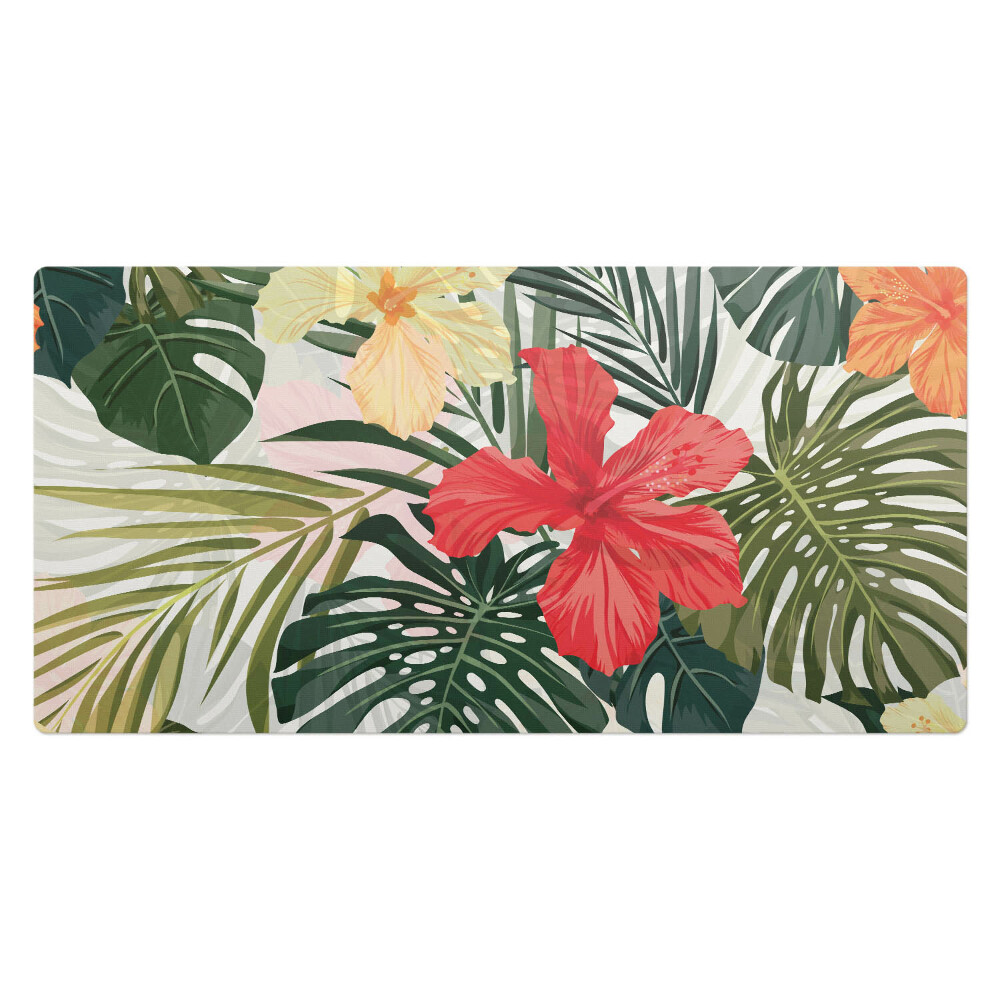 Pracovní podložka na stůl Listy tropických květin