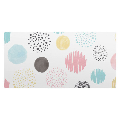 Pracovní podložka na stůl Barevné kruhy a vzory