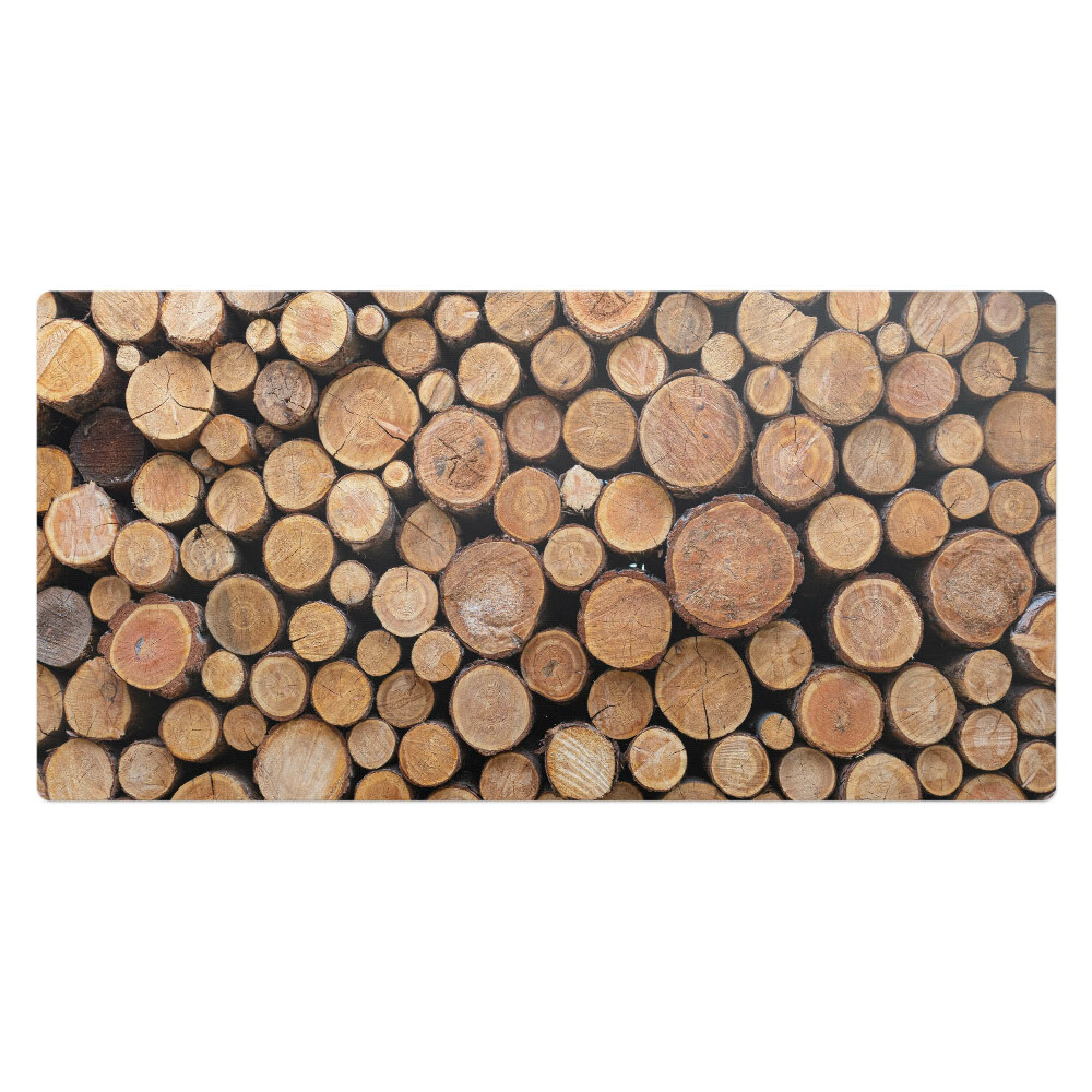 Pracovní podložka na stůl Hromady dřevěných polen