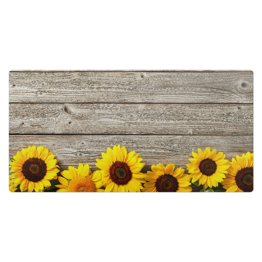 Podložka na stůl dětská Slunečnice na dřevěném pozadí