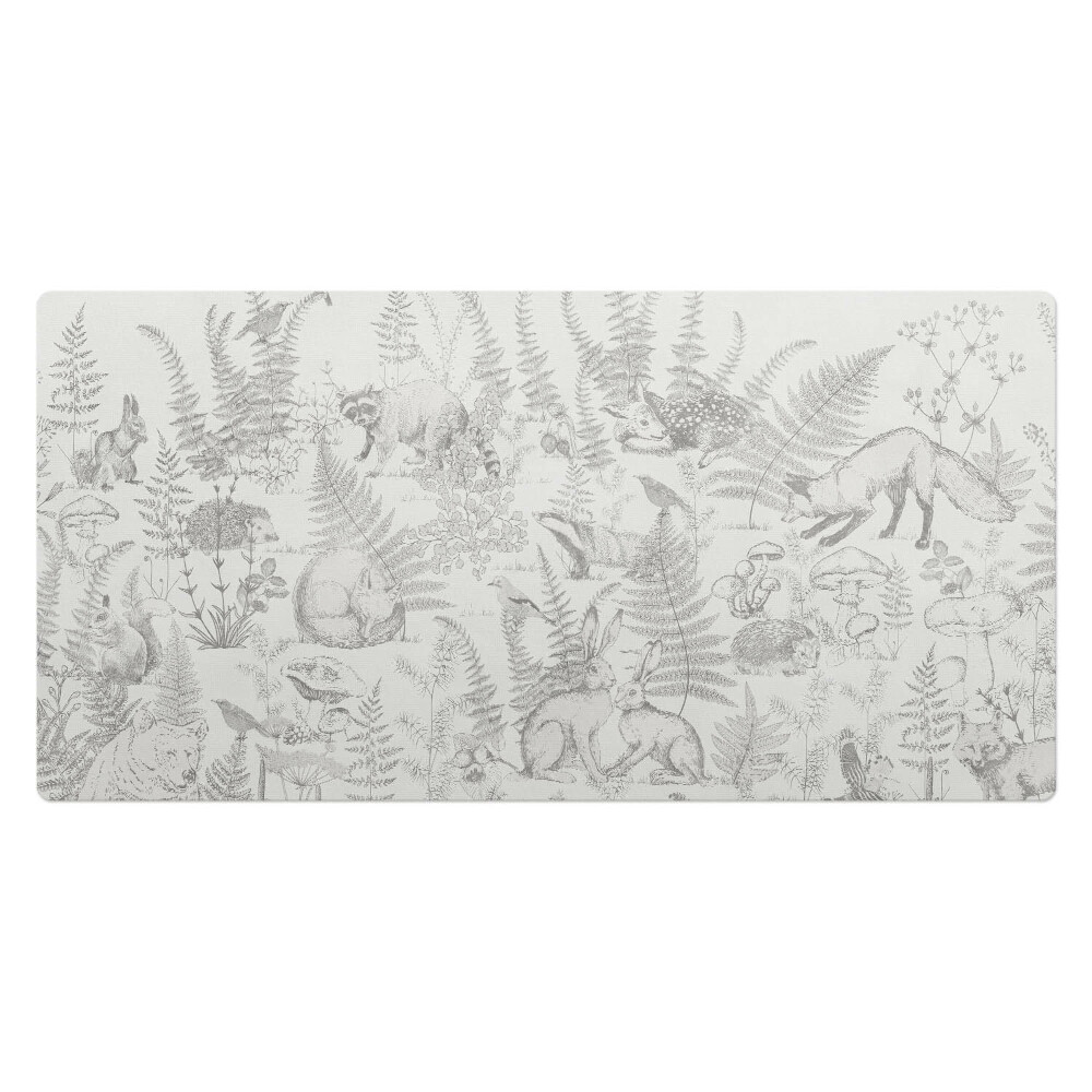 Podložka na stůl Lesní zvířata a kapradiny