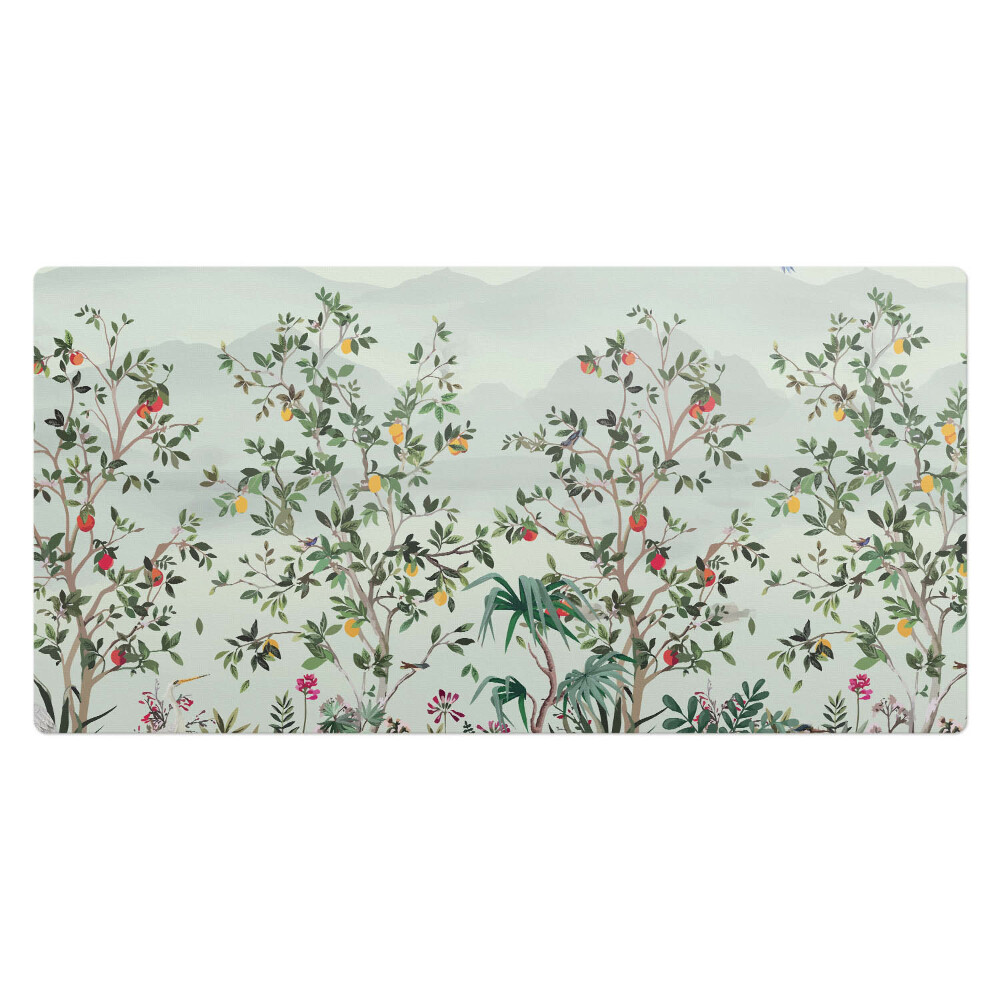 Pracovní podložka na stůl Exotické ptáky mezi stromy