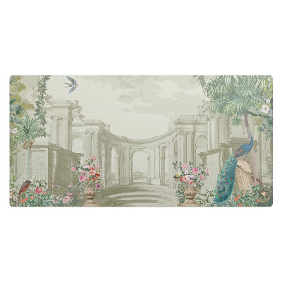 Pracovní podložka na stůl Palácová zahrada s ptáky