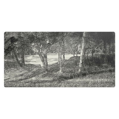 Podložka na stůl Les v náčrtu