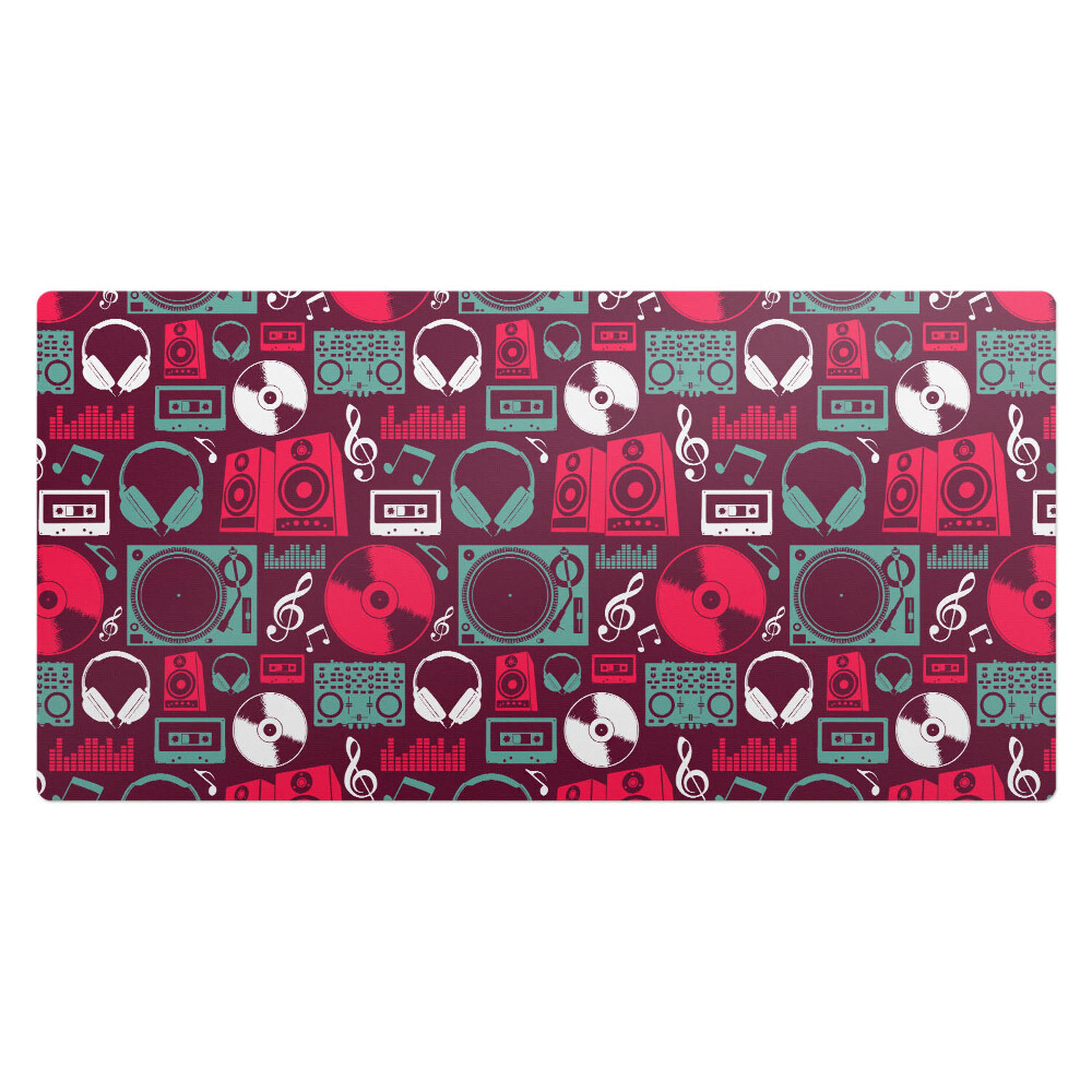 Pracovní podložka na stůl Hudební retro vzor