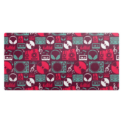 Pracovní podložka na stůl Hudební retro vzor