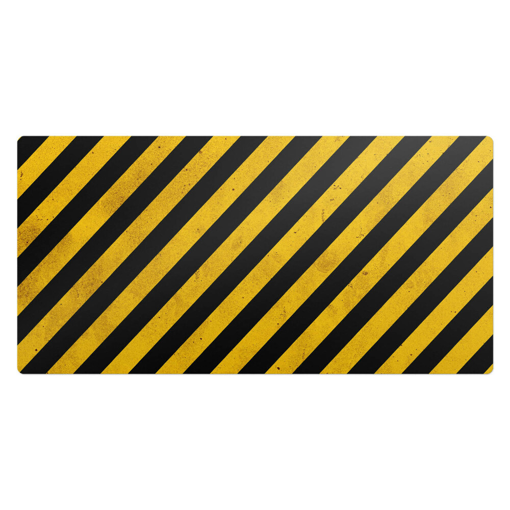 Pracovní podložka na stůl Diagonální výstražné pruhy