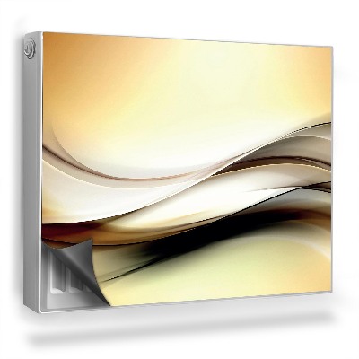 Magnetický kryt na radiátor Teplá, zjednodušená geometrická abstrakce