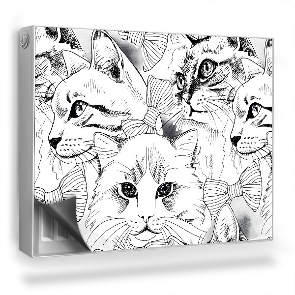 Magnet na radiátor Kreslení ilustrace elegantní kočky