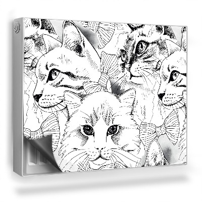 Magnet na radiátor Kreslení ilustrace elegantní kočky