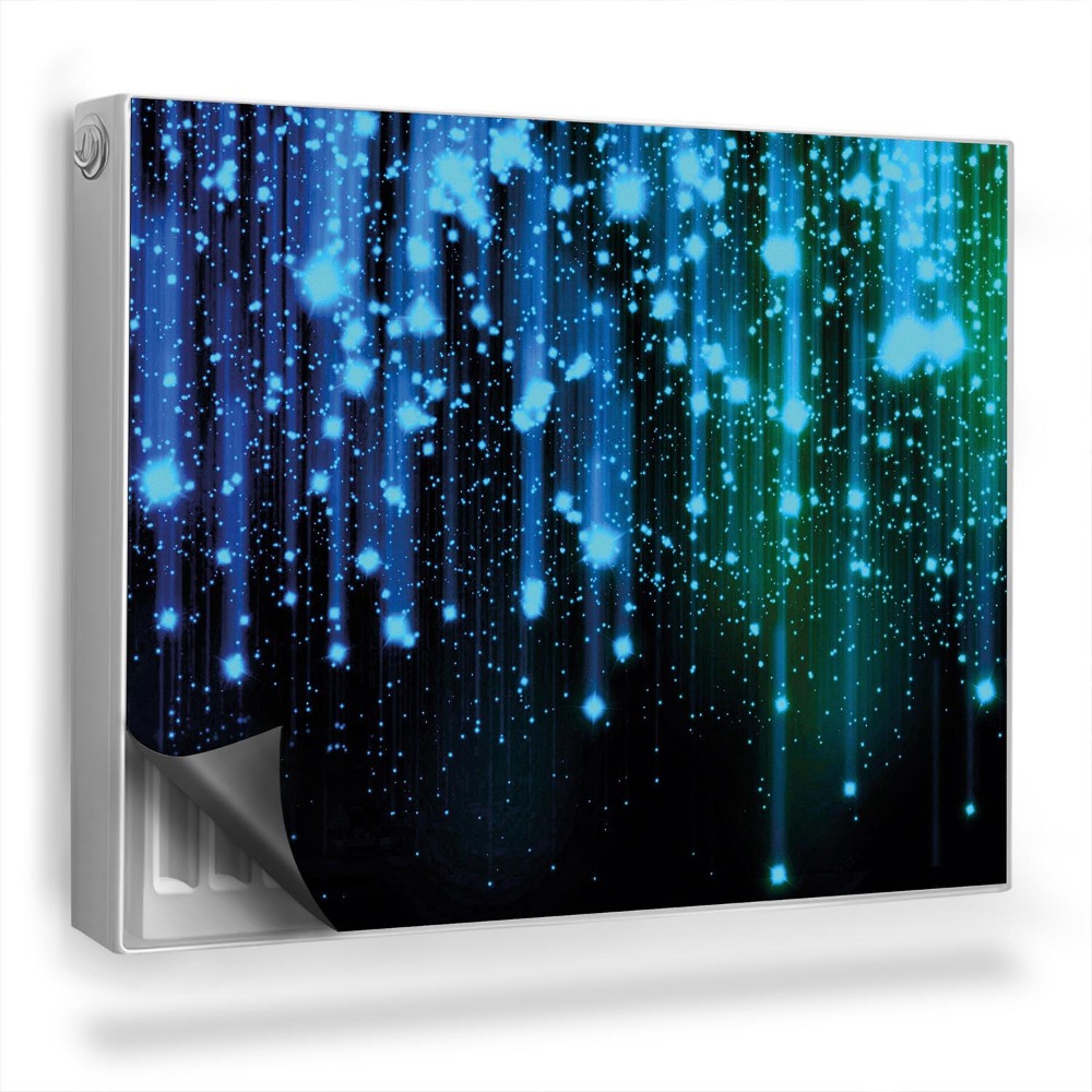 Magnetický kryt na radiátor Abstraktní déšť magických světel